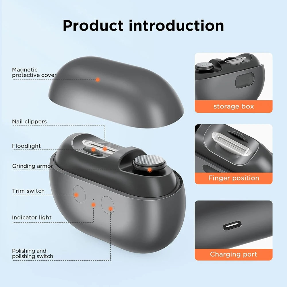 Lavenia™ Automatic Nail Clipper with LED Light