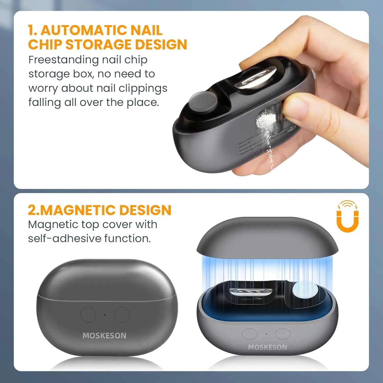 Lavenia™ Automatic Nail Clipper with LED Light